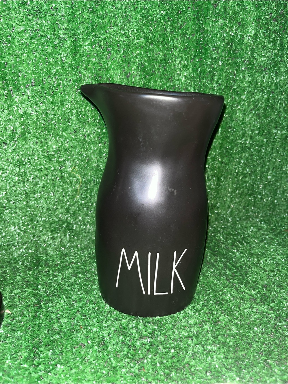 Rae Dunn Black MILK Carafe